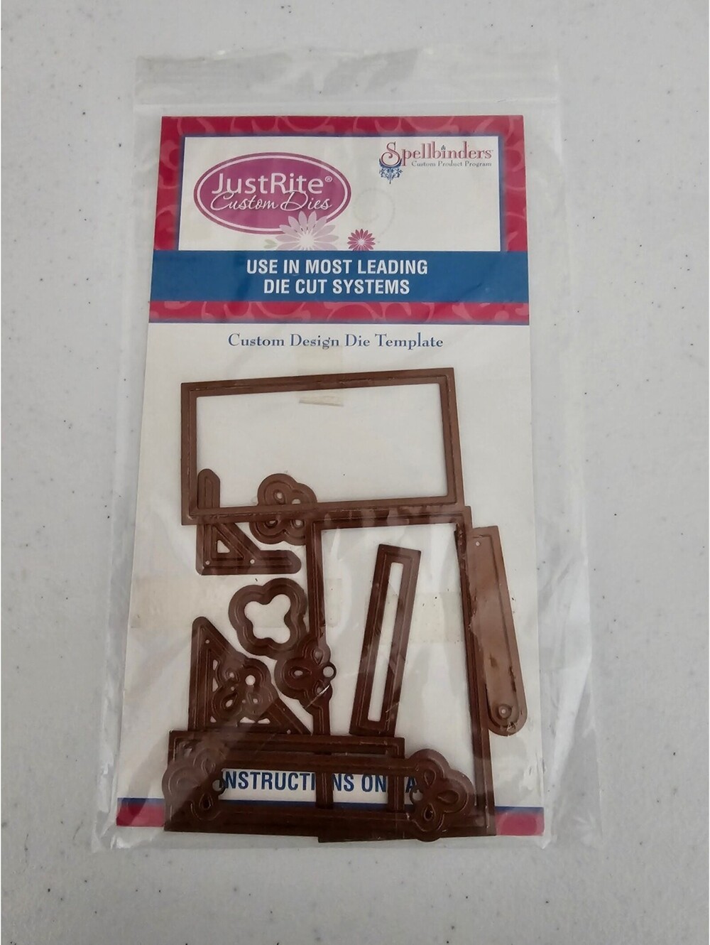 Spellbinders Just Rite Custom Steel Craft Dies Rectangles Corners